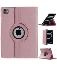 Ntech Hoes geschikt voor iPad Pro 11 inch M5 2025/M4 2024 hoes Rose Goud