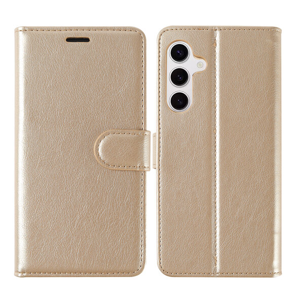 Ntech Hoesje Geschikt Voor Samsung Galaxy A16 Hoesje met Pasjeshouder – bookcase Portemonnee – Goud