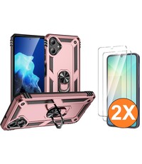 Ntech Hoesje Geschikt voor Samsung Galaxy A06 Hoesje Rose Goud