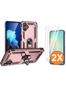 Ntech Hoesje Geschikt voor Samsung Galaxy A06 Hoesje Rose Goud