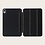 Ntech Tablet Hoes geschikt voor iPad Mini 7 (A17 Pro 2024) hoes Zwart soft Silicone smart cover - Trifold Hoes geschikt voor iPad Mini 2024 / Mini 6 hoes Triold Bookcase