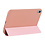 Ntech Tablet Hoes geschikt voor iPad Mini 7 (A17 Pro 2024) hoes Rose Goud soft Silicone smart cover - Trifold Hoes geschikt voor iPad Mini 2024 / Mini 6 hoes Triold Bookcase