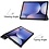 Ntech Tablet Hoes Geschikt voor Samsung Galaxy Tab S10 Plus / S9 FE Plus hoes Grijs tri-fold bookcase met auto/wake functie