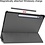 Ntech Tablet Hoes Geschikt voor Samsung Galaxy Tab S10 Plus / S9 FE Plus hoes Grijs tri-fold bookcase met auto/wake functie