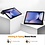 Ntech Tablet Hoes Geschikt voor Samsung Galaxy Tab S10 Plus / S9 FE Plus hoes Grijs tri-fold bookcase met auto/wake functie