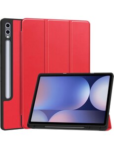 Ntech Tablet Hoes Geschikt voor Samsung Galaxy Tab S10 Plus / S9 FE Plus hoes Rood