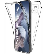 Ntech Ntech Hoesje Geschikt Voor Xiaomi Redmi Note 12 4G hoesje 360°