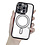Ntech Hoesje Geschikt voor iPhone 16 Pro Magsafe hoes Lens beschermer Zwart – Luxe bling sprankelende diamant backcover