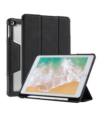 Ntech Tablet Hoes Geschikt voor iPad Hoes 5e, 6e, Air 1e, Air 2e Generatie - 9.7 inch (2017/2018) Smart Case Zwart