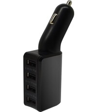 BeHello BeHello Autolader met 4 USB poorten 6.2A - Zwart