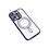 Ntech Hoesje Geschikt voor iPhone 15 Plus Magsafe hoes Lens beschermer Paars – Luxe bling sprankelende diamant backcover