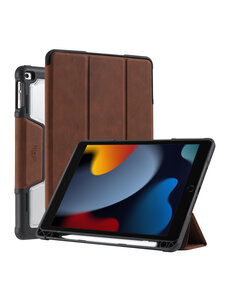 Ntech Tablet hoes geschikt voor iPad 9e/8e/7e Generatie 10.2 inch Smart Case Bruin