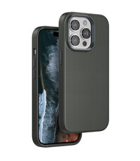 Ntech Hoesje Geschikt voor iPhone 15 Pro Max Rugged hoesje Grijs