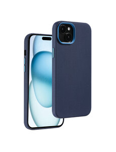 Ntech Hoesje Geschikt voor iPhone 15 Pro Max Rugged hoesje Blauw