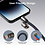Ntech  usb c naar usb c Kabel - 4-In-1 240W - USB C naar Lightning Oplaadkabel - 1.5M - Geschikt voor Apple iPhone 16/16 Pro /15/14/13/12 / Samsung Galaxy S25/S25 Ultra/S24/S23/S22/S21 - Lightning / USB A/ USB-C - Snellader met Koord