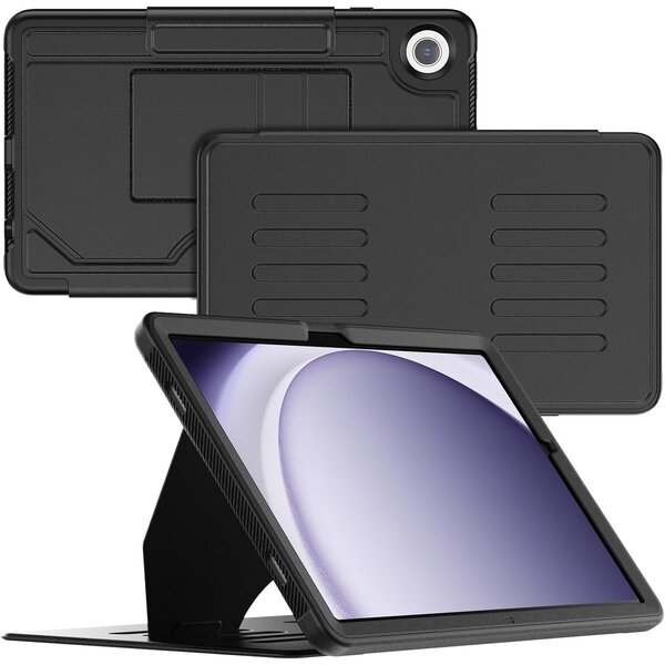 Ntech Tablet Hoes Geschikt Voor Samsung Galaxy A11 / A9 Zwart - Galaxy A9 hoes met Multi-Angle Magnetic Stand, Auto Sleep/Wake - Extra Stevig - Schokbestendig