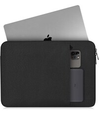 Ntech Hoes Geschikt voor MacBook Pro 14 Inch (2021-2024) Hoes hoes Sleeve Spatwater proof Zwart