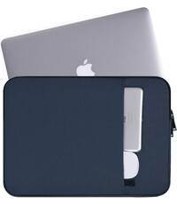 Ntech Hoes Geschikt voor MacBook Pro 14 Inch (2021-2024) Hoes hoes Sleeve Spatwater proof Navy