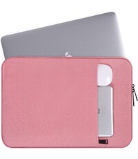 Ntech Hoes Geschikt voor MacBook Pro 14 Inch (2021-2024) Hoes hoes Sleeve Spatwater proof Donker LIcht Roze