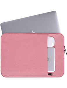 Ntech Hoes Geschikt voor MacBook Pro 14 Inch (2021-2024) Hoes hoes Sleeve Spatwater proof Donker LIcht Roze