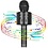 Ntech Karaoke Microfoon met Bluetooth en Echo Effect  Zwart - Karaoke Set voor Volwassenen  Speaker en Lichteffecten - Stemvervormer