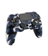 Ntech Ntech PS4 Controller Geschikt voor PS4 en PS3 - PS4 controller Draadloos Camouflage Blauw