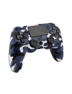 Ntech Ntech PS4 Controller Geschikt voor PS4 en PS3 - PS4 controller Draadloos Camouflage Blauw