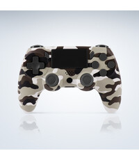 Ntech Ntech PS4 Controller Geschikt voor PS4 en PS3 - PS4 controller Draadloos Camouflage Grijs