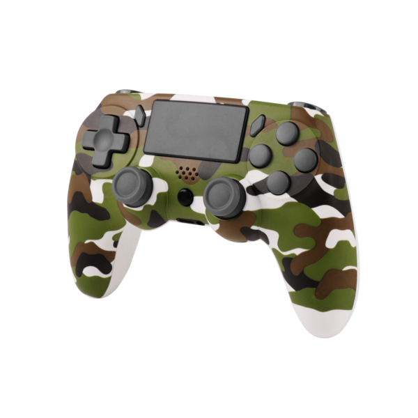 Ntech Ntech PS4 Controller Geschikt voor PS4 en PS3 - PS4 controller Draadloos Camouflage Groen - Audio Jack Input - Touch Sensor - Dual Trilmotoren Draadloze Controller