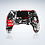 Ntech Ntech PS4 Controller Geschikt voor PS4 en PS3 - PS4 controller Draadloos Skull Rood - Audio Jack Input - Touch Sensor - Dual Trilmotoren Draadloze Controller