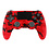 Ntech Ntech PS4 Controller Geschikt voor PS4 en PS3 - PS4 controller Draadloos Skull Rood - Audio Jack Input - Touch Sensor - Dual Trilmotoren Draadloze Controller