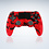 Ntech Ntech PS4 Controller Geschikt voor PS4 en PS3 - PS4 controller Draadloos Skull Rood - Audio Jack Input - Touch Sensor - Dual Trilmotoren Draadloze Controller