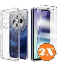 Ntech Hoesje Geschikt Voor Redmi 14C 4G/Redmi A4 Hoesje transparant Anti Shock