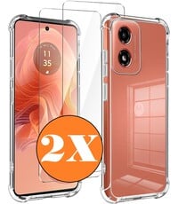 Ntech Hoesje Geschikt voor Motorola E14 / G04 / Moto G24 Hoesje transparant