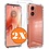 Ntech Hoesje Geschikt voor Motorola E14 / G04 / Moto G24 Hoesje transparant Anti Shock silicone Hoesje Geschikt Voor Motorola E14 / G04 / Moto G24  Screenprotector Glazen 2 pack