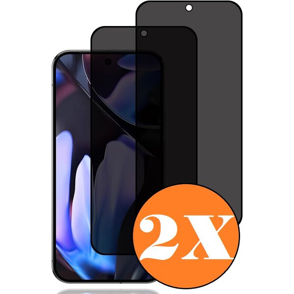 Ntech Privacy Geschikt voor Google Pixel 9 Pro  XL screenprotector Privacy - 2 Stuks - Full screen protector tempered glass Pixel 9 Pro XL