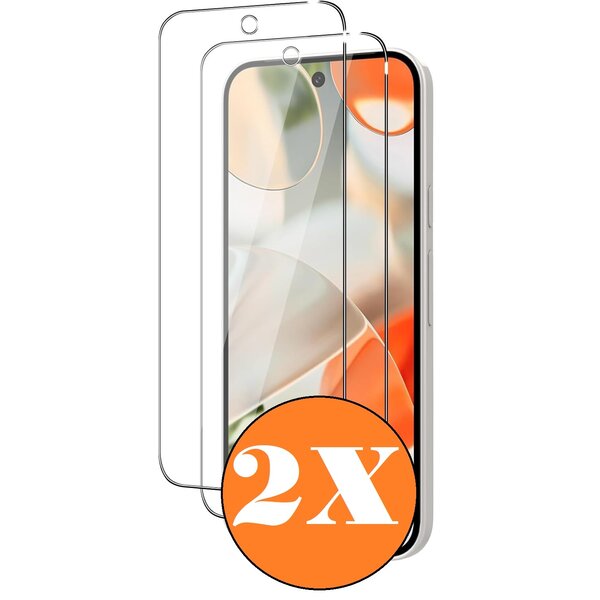 Ntech Screenprotector geschikt voor Google Pixel 9  / Pixel 9 Pro - gehard Glas Tempered Glass - 2 Stuks