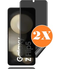 Ntech Screenprotector Geschikt voor Samsung Z Flip 5 Privacy screenprotector