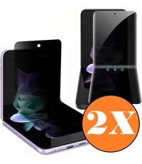 Ntech Screenprotector Geschikt voor Samsung Z Flip 4 / Flip 3 Privacy screenprotector