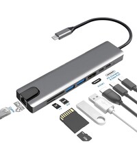 Ntech usb c hub - 8-in-1 USB-C Hub - Docking Station - USB Splitter