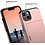 Ntech  Hoesje Geschikt voor iPhone 14 Hoesje Rose Goud - shockproof Backcover met pasjeshouder  - Ruimte voor 2 pasjes