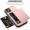 Ntech  Hoesje Geschikt voor iPhone 14 Hoesje Rose Goud - shockproof Backcover met pasjeshouder  - Ruimte voor 2 pasjes
