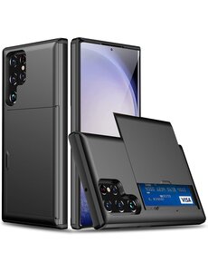 Ntech Hoesje Geschikt voor Samsung S23 Ultra Hoesje Zwart