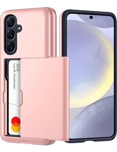 Ntech Hoesje Geschikt voor Samsung S25 Plus / S24 Plus Hoesje Rose Goud