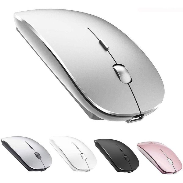 Ntech Ntech - Muis Draadloos - Draadloze Muis Laptop Zliver - Bluetooth Muis Draadloos - Ergonomisch - Laptop en gaming - Extra Stil