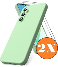 Ntech Hoesje geschikt voor Samsung Galaxy A16 Hoesje siliconen Groen