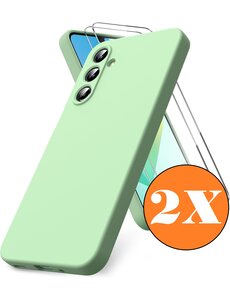 Ntech Hoesje geschikt voor Samsung Galaxy A16 Hoesje siliconen Groen