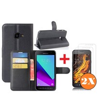 Ntech Hoesje geschikt voor Samsung Galaxy Xcover 4 hoesje Zwart