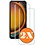 Ntech Hoesje geschikt voor Samsung Galaxy Xcover 7 hoesje Zwart pasjeshouder telefoon hoes - Met screenprotector tempered glass voor Galaxy Xcover 7 - 2x