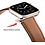 Ntech Ntech Leer Bandje Bruin Geschikt voor Apple Watch Bandje Series 1/2/3/4/5/6/7/8/9/SE/SE 2 met case size 38 mm / 40 mm / 41 mm en Watch 10 (42 mm)
